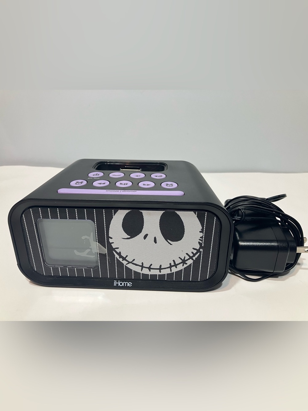 Disney Nightmare Before Christmas Jack Skellington iHome Speaker Alarm Clock